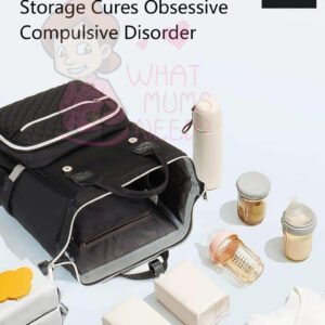 شنطة لوكوين الجيل السابع بلس – إصدار كلاسيك أسود بسوستة فضية ومنافذ USB - Image 4